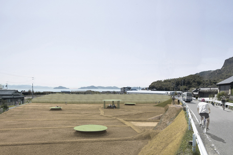 甲生のバス停　Bus stop in small island　バス停　瀬戸内国際芸術祭2013応募案　香川県豊島　Kagawa,Japan　2012